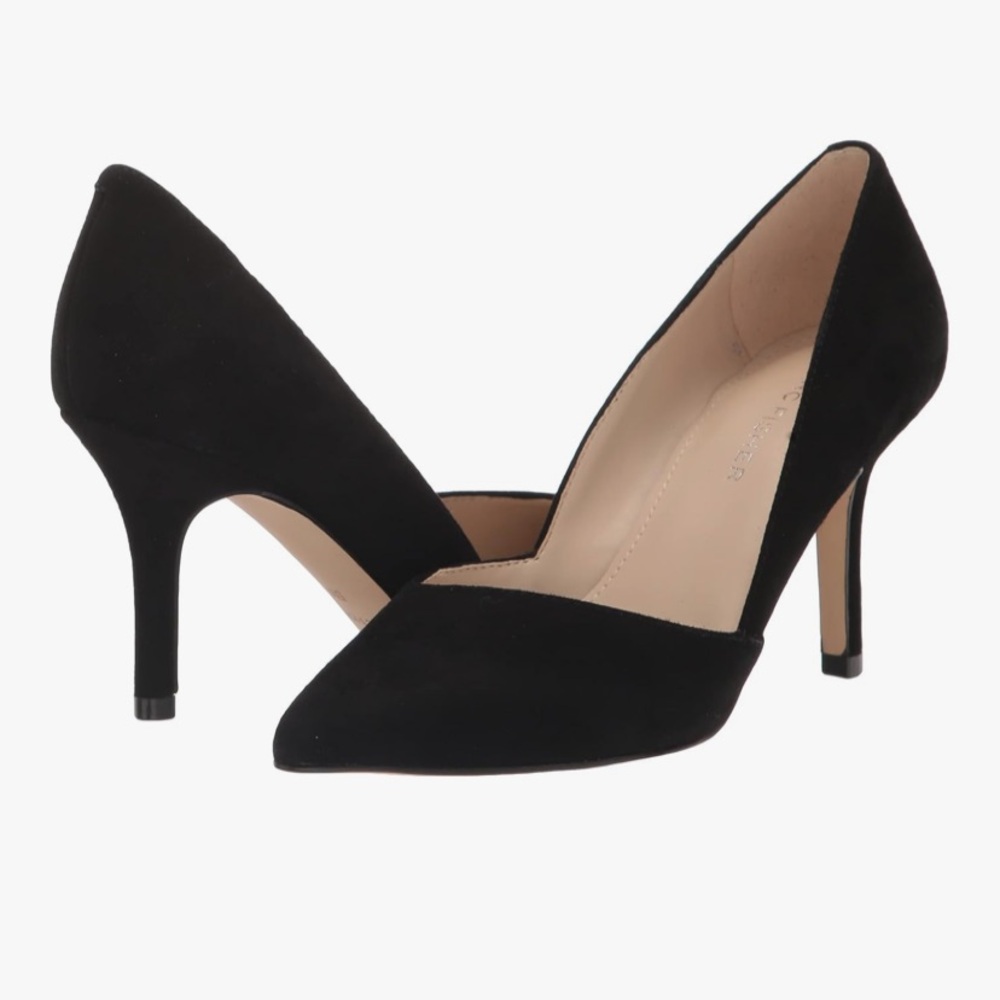 Marc Fisher Tuscany Black Suede Pumps